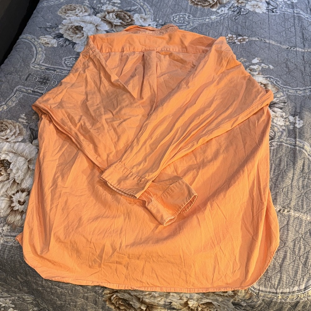 Orange Polo Collared Button Down Long Sleeve - image 4